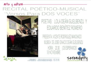 Versos para dos voces Serendípity Salamanca Noviembre 2017