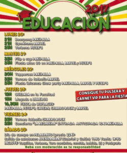 Fiestas de Educación Salamanca Noviembre 2017