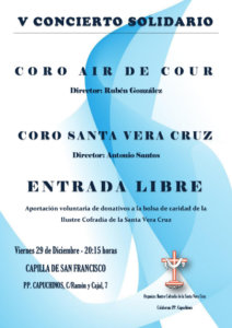 Capilla de San Francisco V Concierto Solidario Salamanca Diciembre 2017