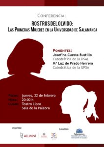 Teatro Liceo Rostros del olvido Las primeras mujeres en la Universidad de Salamanca Febrero 2018