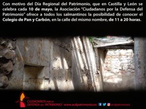 Colegio de Pan y Carbón Día Regional del Patrimonio Salamanca Mayo 2018