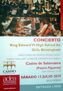 Casino de Salamanca King Edward VI High School for Girls Julio 2019