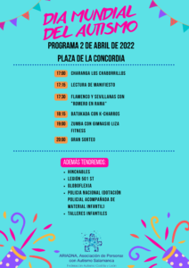 Plaza de la Concordia Día Mundial de Concienciación sobre el Autismo Salamanca Abril 2022