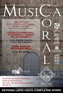 San Esteban Concierto de Música Coral Salamanca Marzo 2022