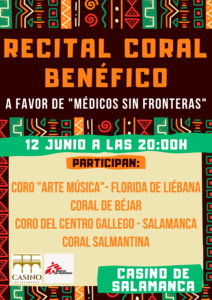 Casino de Salamanca Recital Coral Benéfico Junio 2023