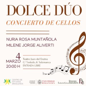 Aula Teatro Juan del Enzina Dolce Dúo Salamanca Marzo 2024