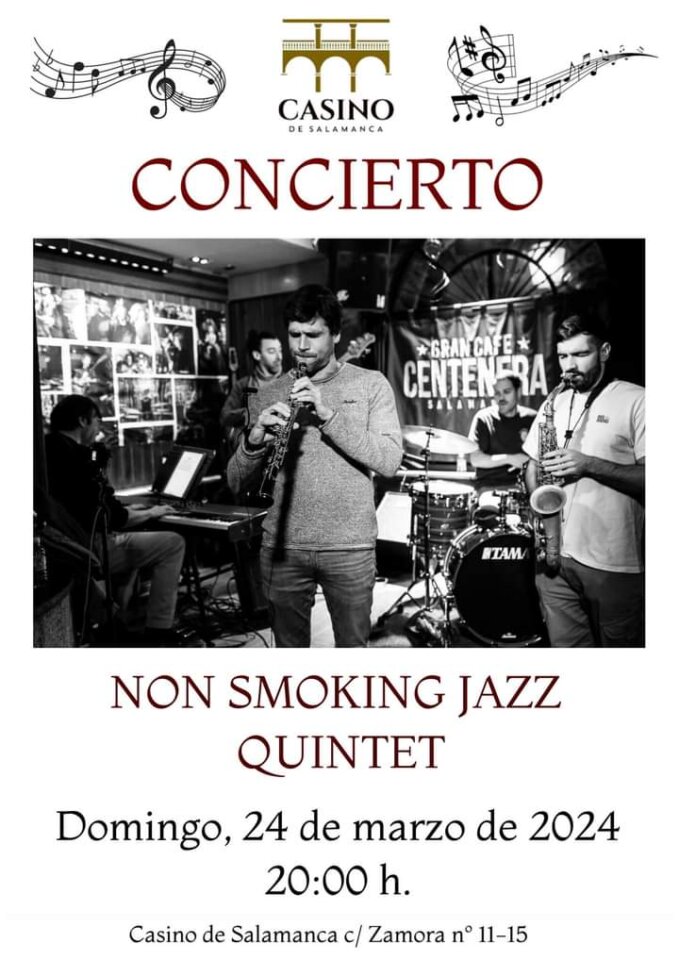 Casino de Salamanca Non Smoking Jazz Quintet Marzo 2024