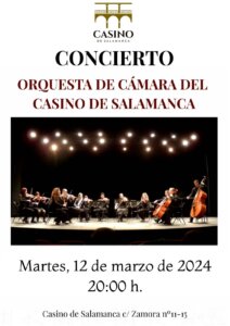 Casino de Salamanca Orquesta de Cámara Marzo 2024