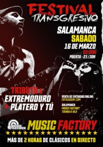 Music Factory Festival Transgresivo Salamanca Marzo 2024