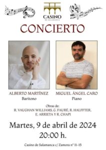 Casino de Salamanca Alberto Martínez y Miguel Ángel Caro Abril 2024