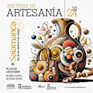 Plaza de los Bandos XXI Feria de Artesanía Salamanca Abril mayo 2024