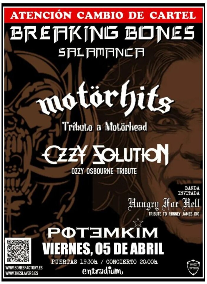 Potemkim Motörhits + Ozzy Solution + Hungry for Hell Salamanca Abril 2024