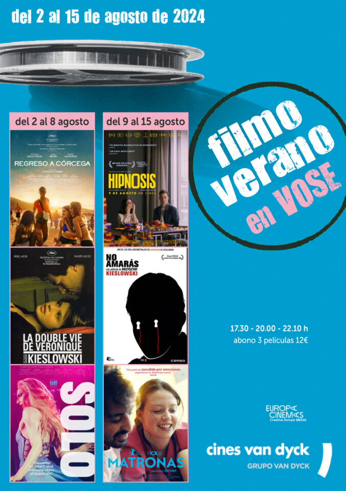 Cines Van Dyck 7_10 Filmo Verano Salamanca 2 al 15 de agosto de 2024