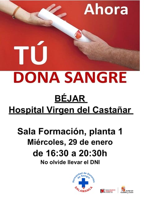 Béjar Jornada de Donación de Sangre 29 de enero de 2025