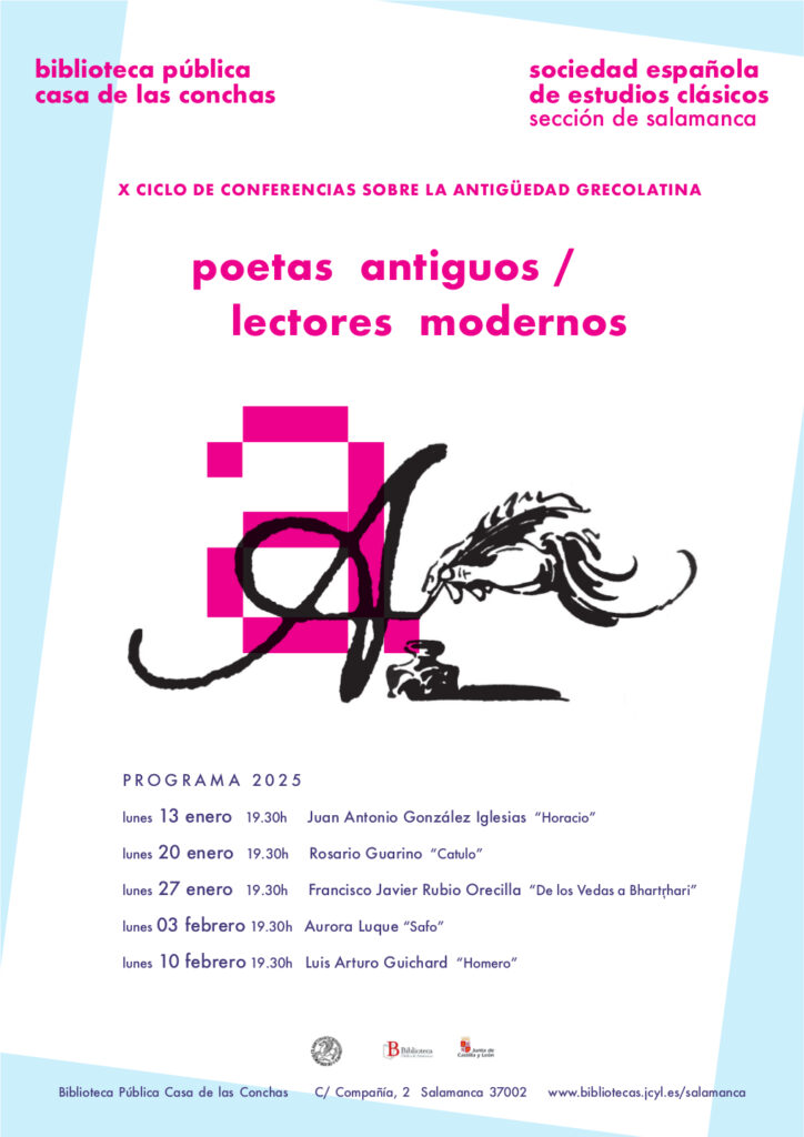 Casa de las Conchas Poetas antiguos / lectores modernos Salamanca Enero Febrero 2025