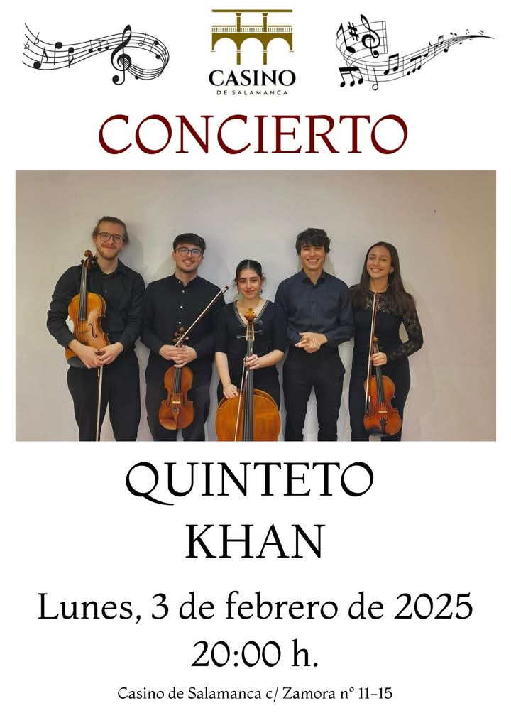 Casino de Salamanca Quinteto Khan Febrero 2025