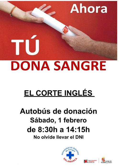 El Corte Inglés Jornada de Donación de Sangre Salamanca 1 de febrero de 2025