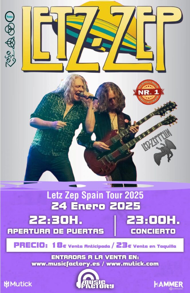 Music Factory Letz Zep Salamanca Enero 2025