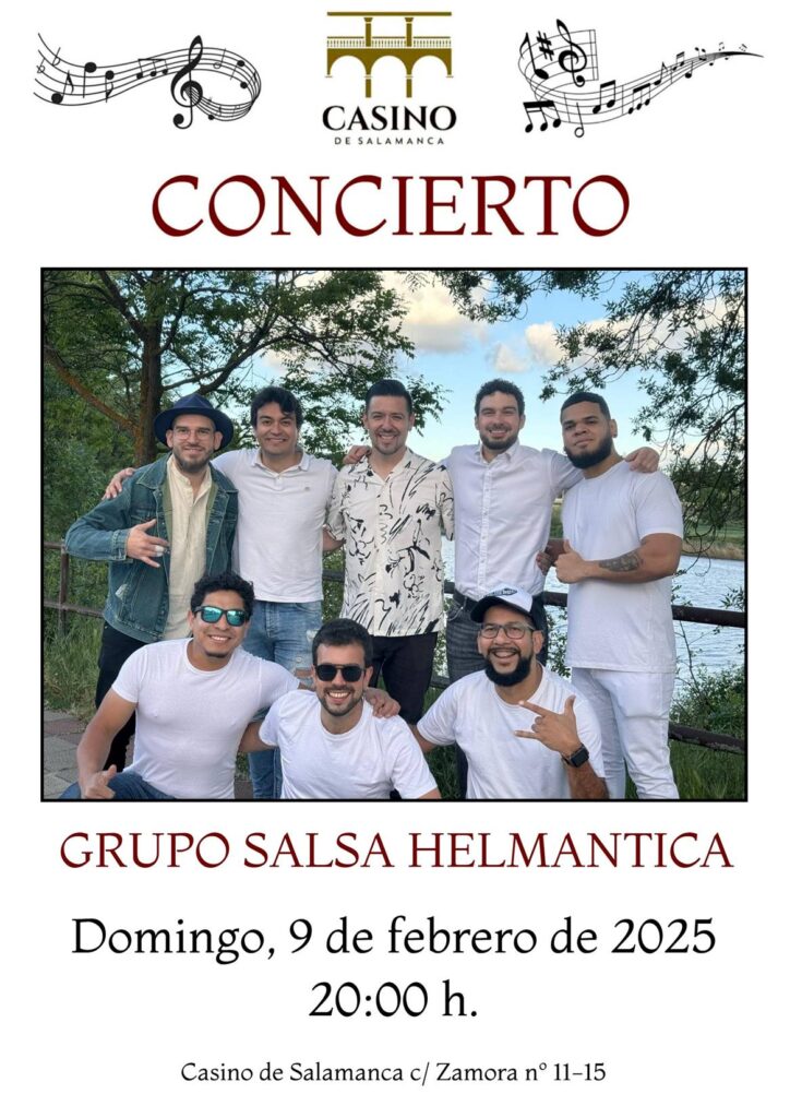 Casino de Salamanca Grupo Salsa Helmántica Febrero 2025