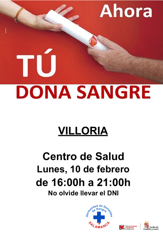 Villoria Jornada de Donación de Sangre 10 de febrero de 2025